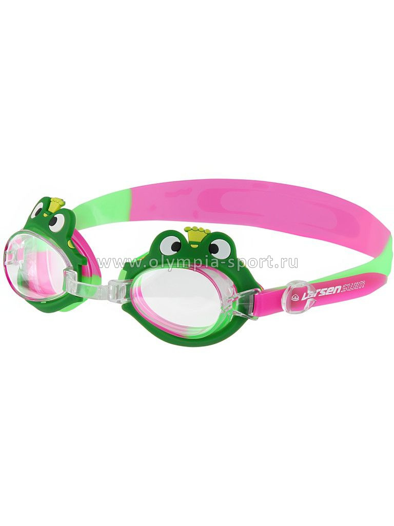 Очки для плавания Larsen DR-G1721 Лягушонок детские (4-6 лет)