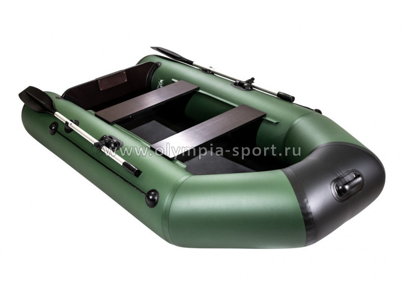Лодка Аква 2600 зеленый/черный