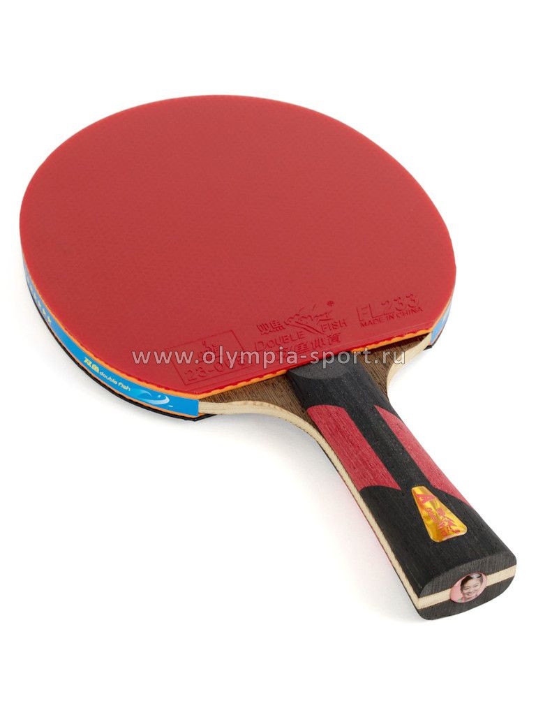 Ракетка для н/тенниса Double Fish 7A+C, профессиональная, ITTF Approved, + 2 мяча
