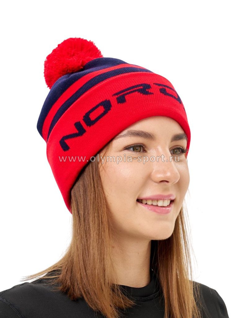 Шапка Nordski Winter Dark Blue/Red NSV727190 OS