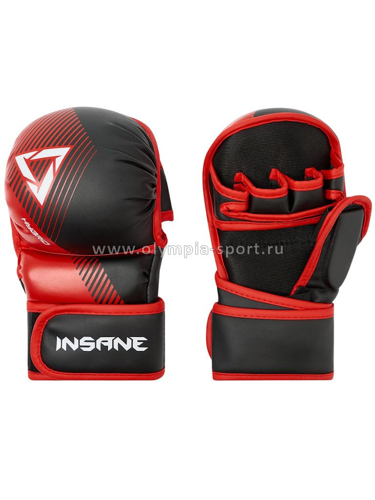 Перчатки MMA INSANE HYBRID IN24-MG100, красный